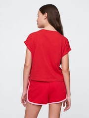 Gap Red Tie-Front Logo T-Shirt (4-13yrs) - Image 2 of 2