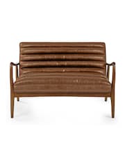Julian Bowen Brown Marshall 2 Seater Sofa - Image 7 of 11