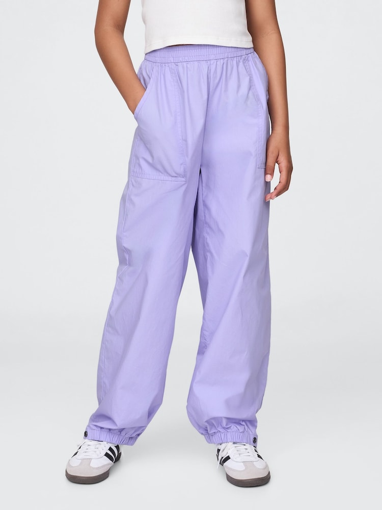 Gap Purple Poplin Baggy Joggers (4-12yrs) - Image 1 of 5