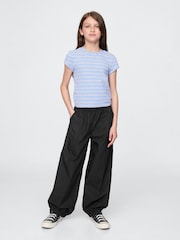 Gap Black Poplin Baggy Joggers (4-12yrs) - Image 3 of 5