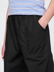 Gap Black Poplin Baggy Joggers (4-12yrs) - Image 4 of 5