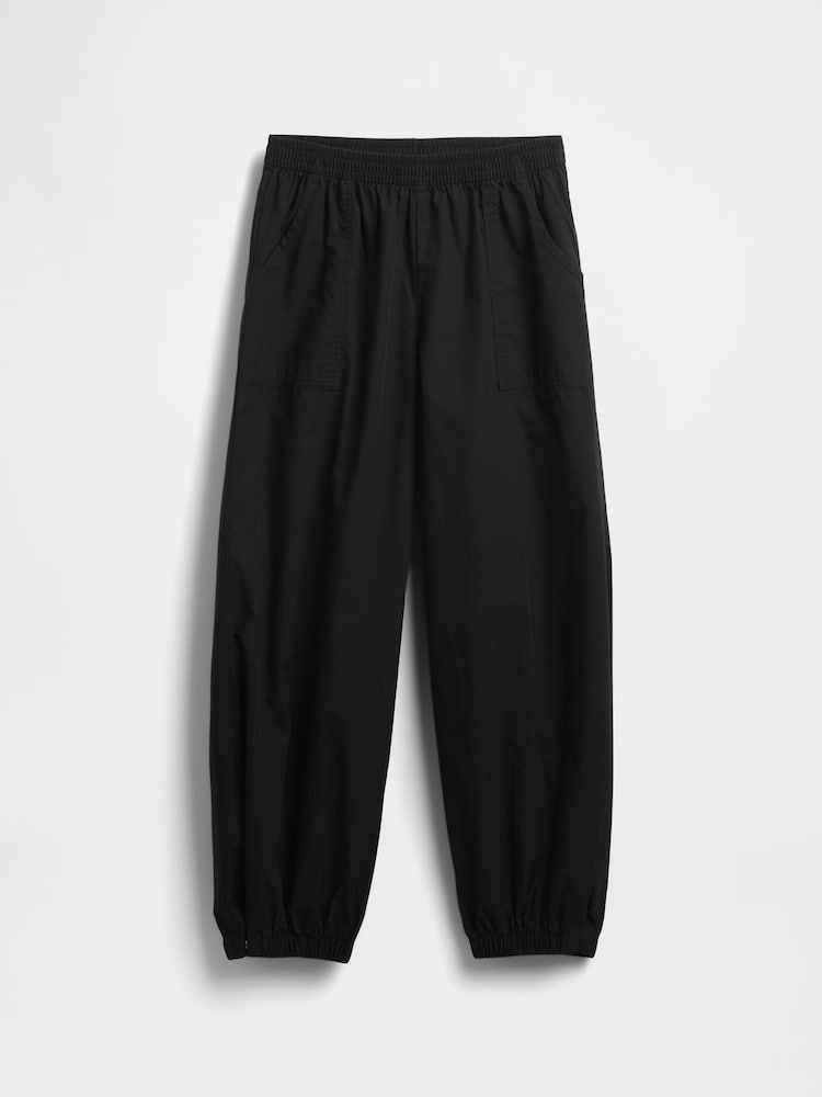 Gap Black Poplin Baggy Joggers (4-12yrs) - Image 5 of 5 Gap Black Poplin Baggy Joggers (4-12yrs) - Image 5 of 5