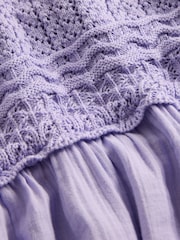 Gap Purple Racerback Crochet Tank Dress (4-13yrs) - Image 4 of 4