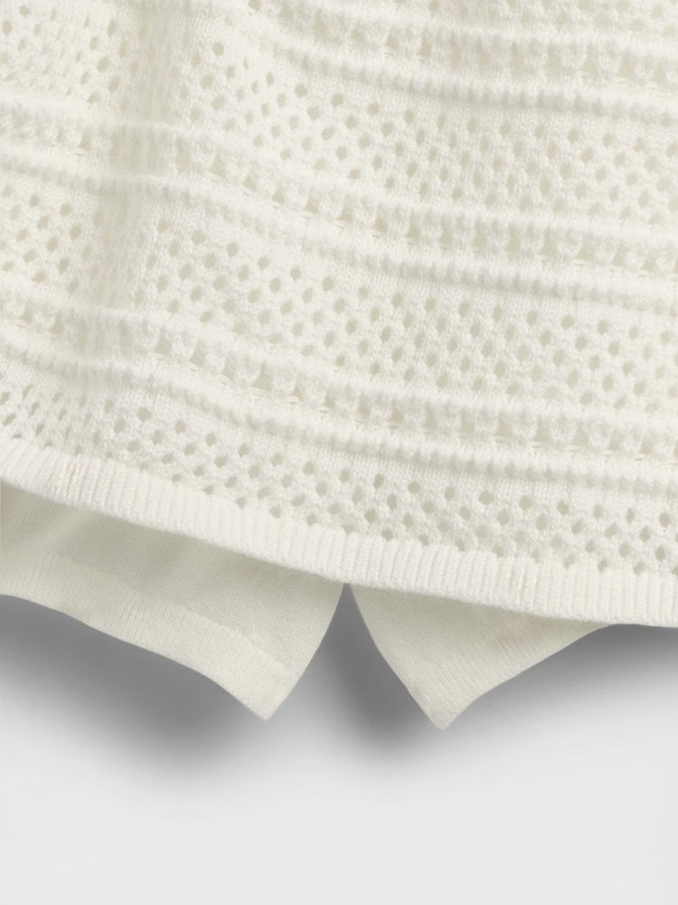 Gap White Crochet Easy Skort (4-13yrs) - Image 4 of 4