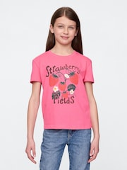 Gap Pink Graphic T-Shirt (4-13yrs) - Image 1 of 4