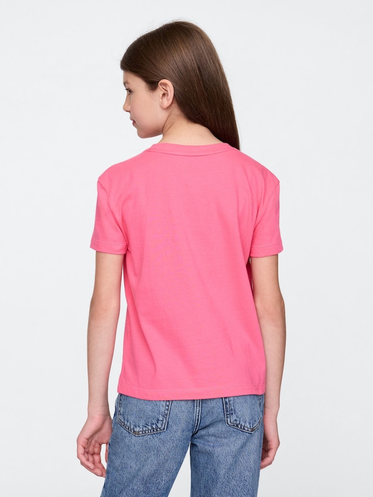 Gap Pink Graphic T-Shirt (4-13yrs) - Image 2 of 4 Gap Pink Graphic T-Shirt (4-13yrs) - Image 2 of 4
