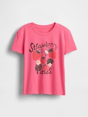 Gap Pink Graphic T-Shirt (4-13yrs) - Image 3 of 4