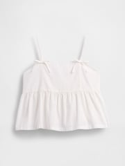 Gap White Bow-Strap Peplum Top (4-13yrs) - Image 4 of 5