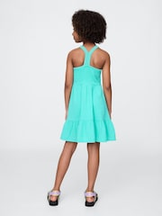 Verde - Vestido de croché sin mangas con espalda de nadadora de Gap (4-13 años) - Imagen 2 de 4