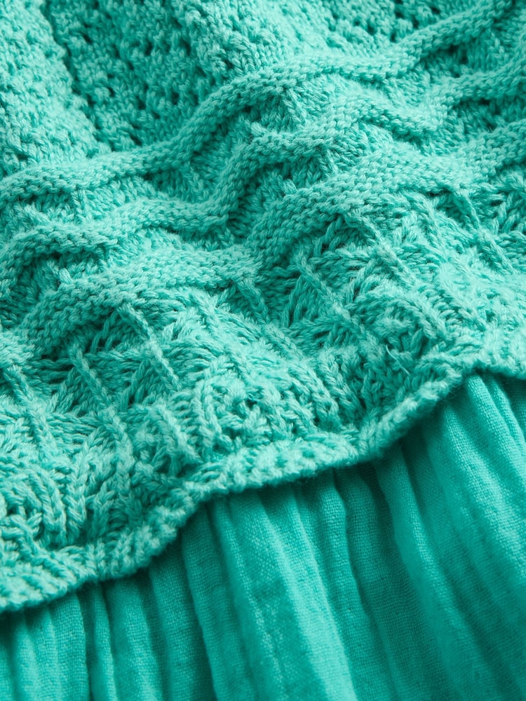 Verde - Vestido de croché sin mangas con espalda de nadadora de Gap (4-13 años) - Imagen 4 de 4
