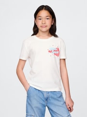 Blanco - Camiseta con diseño gráfico de Gap (4-13 años) - Imagen 1 de 4