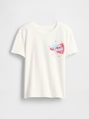 Blanco - Camiseta con diseño gráfico de Gap (4-13 años) - Imagen 3 de 4