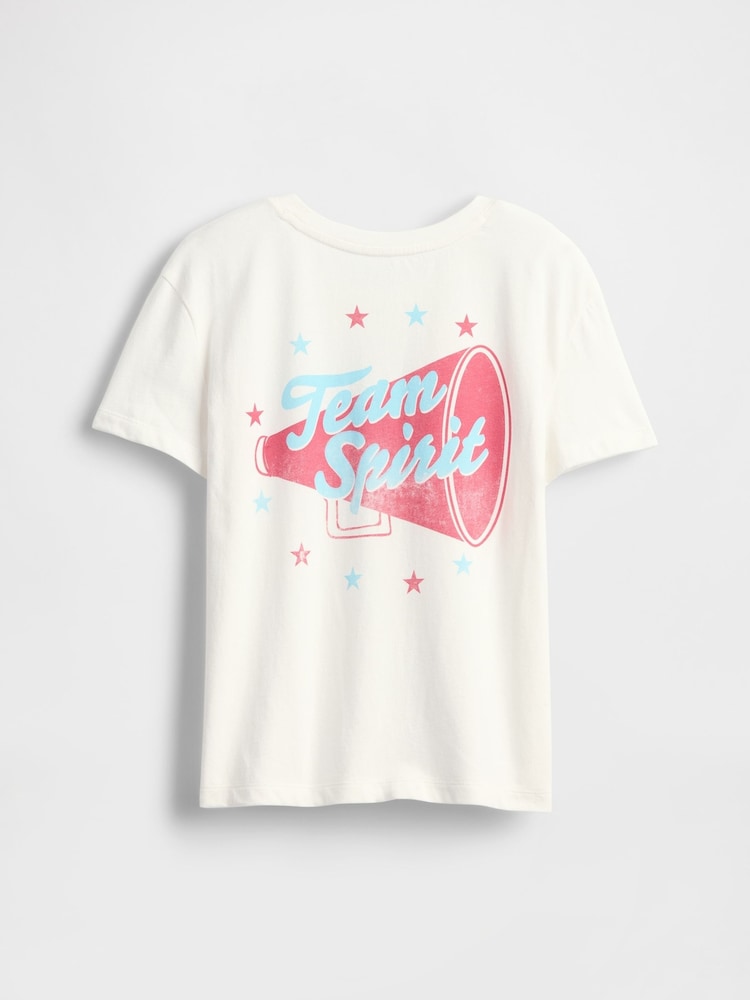 Gap White Graphic T-Shirt (4-13yrs) - Image 4 of 4 Gap White Graphic T-Shirt (4-13yrs) - Image 4 of 4