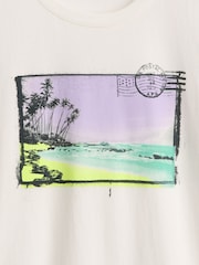 Blanco - Gap Relaxed Graphic Short Sleeve T-Shirt (4-13yrs) - Imagen 4 de 4