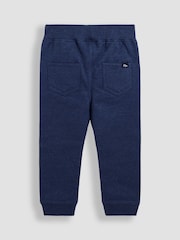 JoJo Maman Bébé Navy Blue Tractor 2-Piece Embroidered Half Zip & Joggers Set - Image 5 of 7