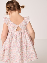 The White Company 100% Cotton Manon Floral Frill Detail White Dress - Image 2 of 6
