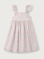 The White Company 100% Cotton Manon Floral Frill Detail White Dress - Image 6 of 6