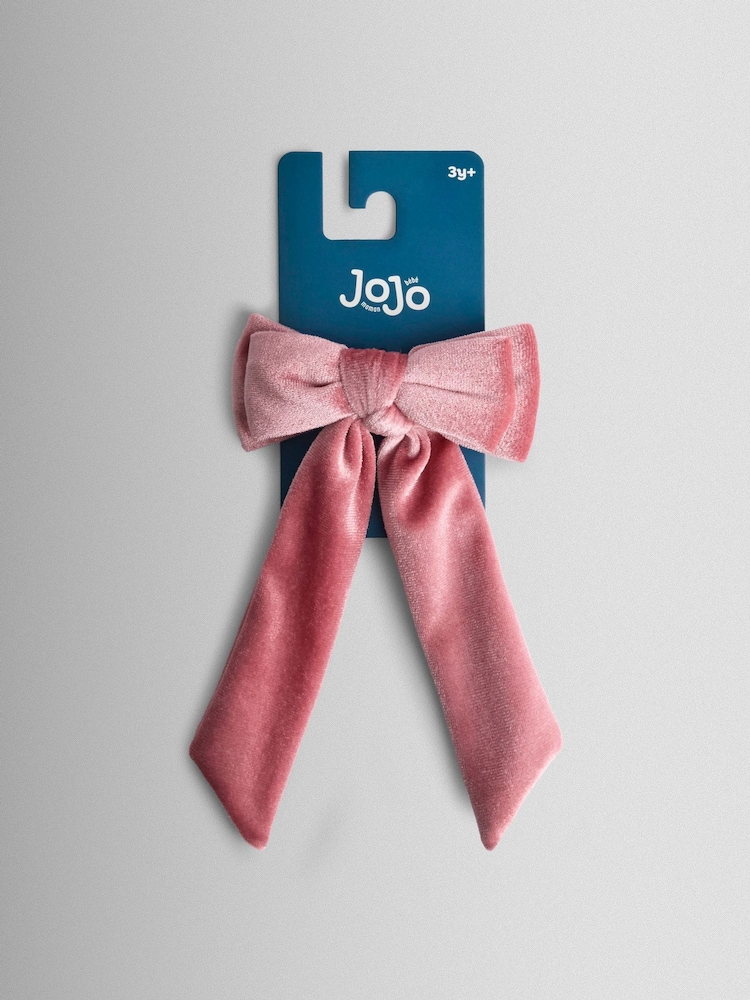 JoJo Maman Bébé Light Pink Thin Satin Bow Clip - Image 1 of 4 JoJo Maman Bébé Light Pink Thin Satin Bow Clip - Image 1 of 4