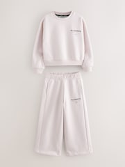 smALLSAINTS Light Pink Underground Sweatshirt and Wide Leg Joggers Set - Image 7 of 12