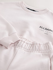smALLSAINTS Light Pink Underground Sweatshirt and Wide Leg Joggers Set - Image 9 of 12
