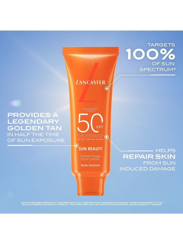 Lancaster Sun Beauty SPF 50 Face Cream 50ml - Image 2 of 5