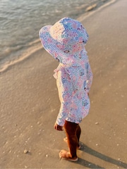 Purebaby Pink Light Broad Brim Swim Hat - Image 1 of 3