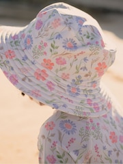 Purebaby Pink Broad Brim Swim Hat - Image 1 of 3
