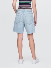 Gap Blue 8 Inch Mid Rise 90s Loose Denim Bermuda Shorts - Image 2 of 5