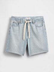 Gap Blue 8 Inch Mid Rise 90s Loose Denim Bermuda Shorts - Image 5 of 5
