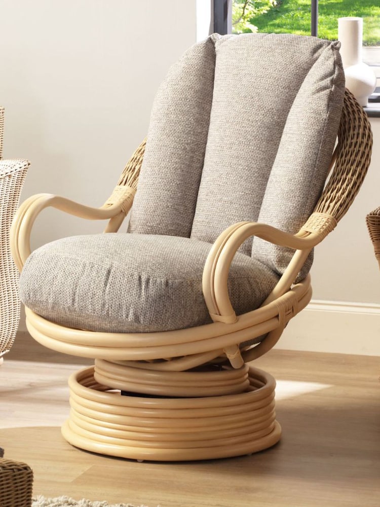 Desser Natural Corsica Deluxe Swivel Rocker Chair - Image 1 of 2