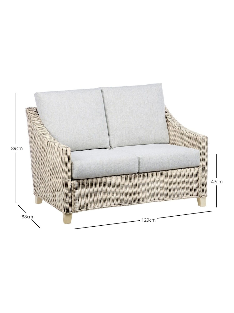 Desser 3 Piece Natural Dijon Rattan Sofa Set - Image 2 of 4
