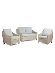 Desser 3 Piece Natural Dijon Rattan Sofa Set - Image 4 of 4