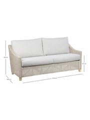 Desser 3 Piece Natural Dijon Rattan Sofa Set - Image 2 of 3