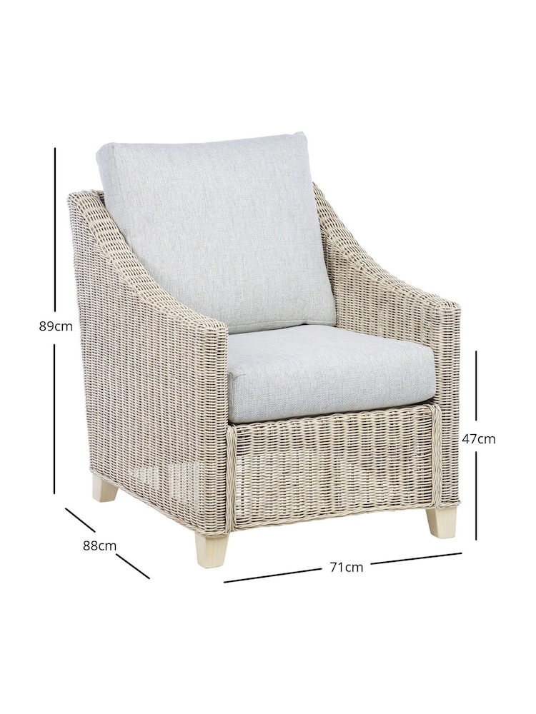 Desser 3 Piece Natural Dijon Rattan Sofa Set - Image 3 of 3
