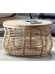 Desser Natural Royal Rattan Coffee Table - Image 1 of 2