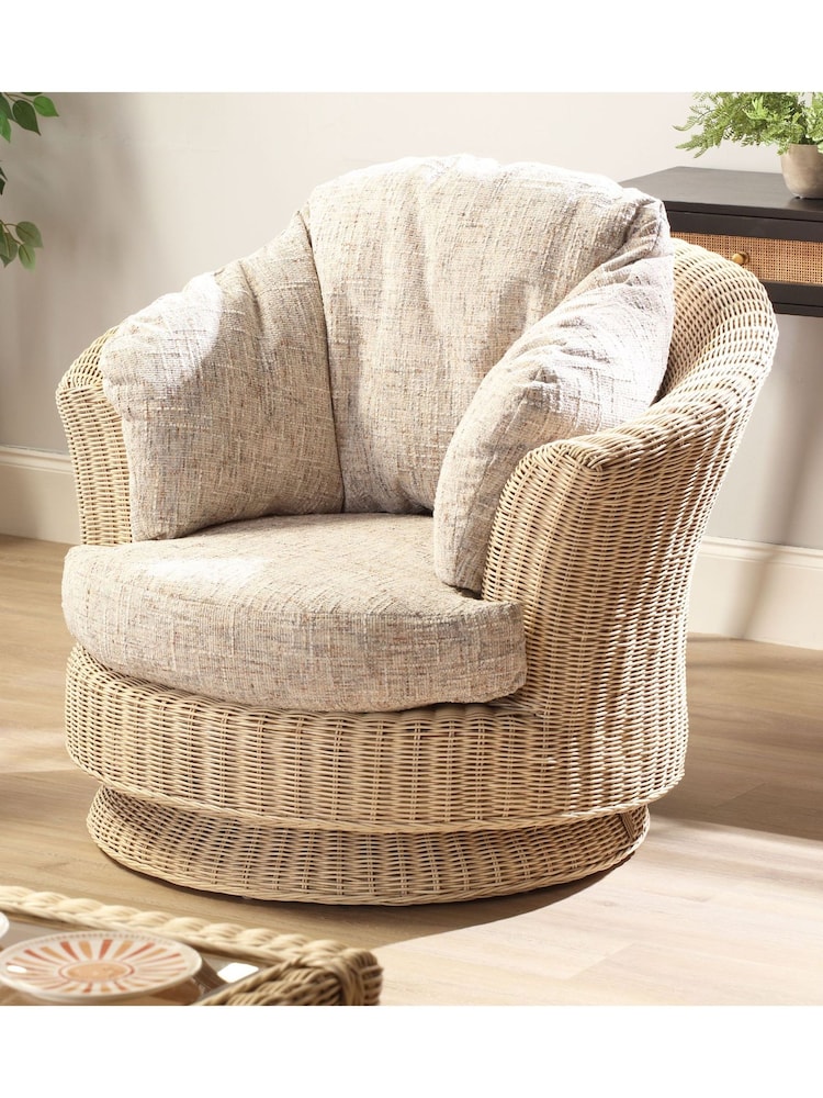 Desser Natural Burford Rattan Conservatory Tub Chair - Image 1 of 2