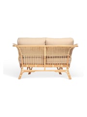 Desser Natural Beijing Rattan 2 Seater Boucle Sofa - Image 3 of 3