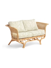 Desser Natural Fabric Beijing Rattan 2 Seater Sofas - Image 3 of 6