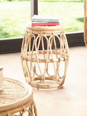 Desser Natural Beijing Rattan Side Table - Image 1 of 2