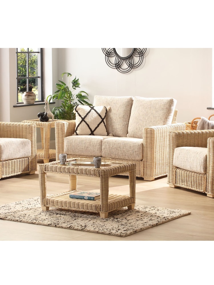Desser 5 Piece Natural Burford Rattan Scatters Sofa Set - Image 1 of 5