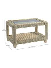 Desser 5 Piece Natural Burford Rattan Scatters Sofa Set - Image 4 of 5