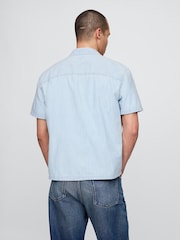 Gap Blue Relaxed Denim Shirt - Image 2 of 5