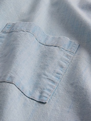 Gap Blue Relaxed Denim Shirt - Image 5 of 5