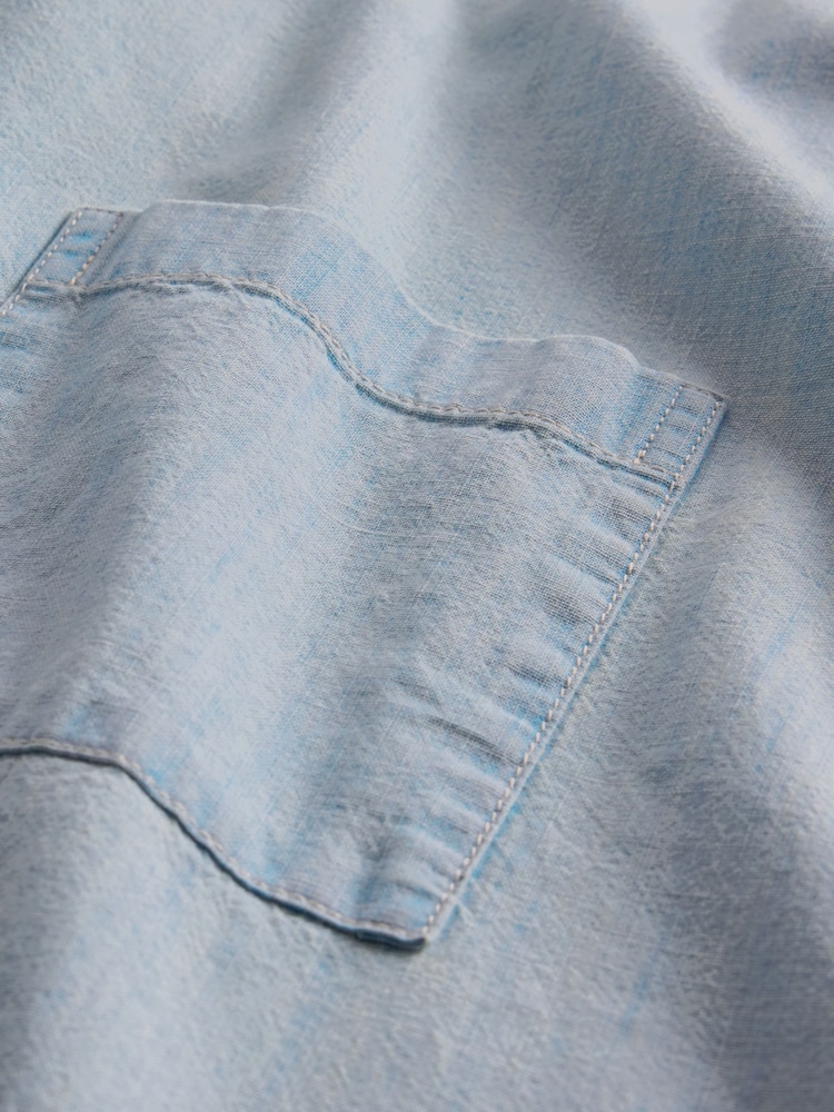 Gap Blue Relaxed Denim Shirt - Image 5 of 5