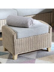 Desser Natural Dijon Rattan Footstool - Image 1 of 2