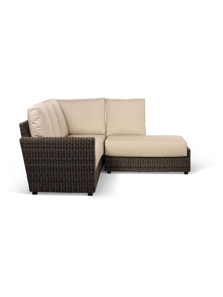 Desser Grey Ascot Rattan Garden Choice LHF Corner Sofa - Image 1 of 4