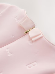 Baker by Ted Baker Pink Mesh Hem A-Line Scuba Dress - Image 10 of 11