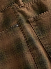 Gap Brown Check Check Canvas Shorts - Image 5 of 5