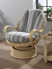 Desser Natural Samford Rattan Swivel Chair - Image 1 of 2