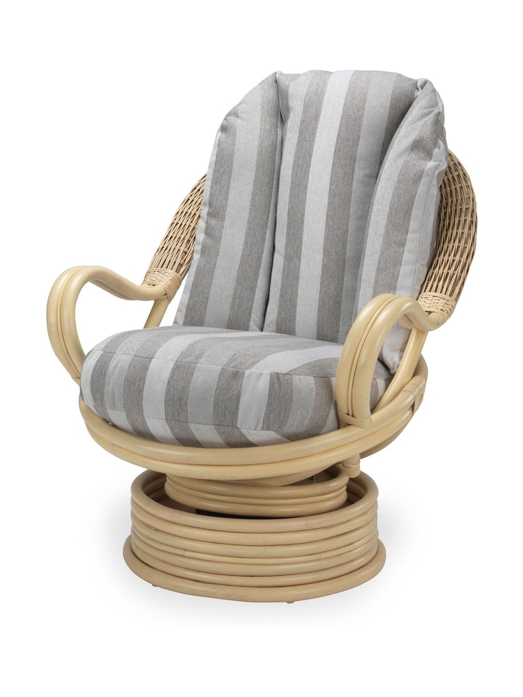Desser Natural Samford Rattan Swivel Chair - Image 2 of 2